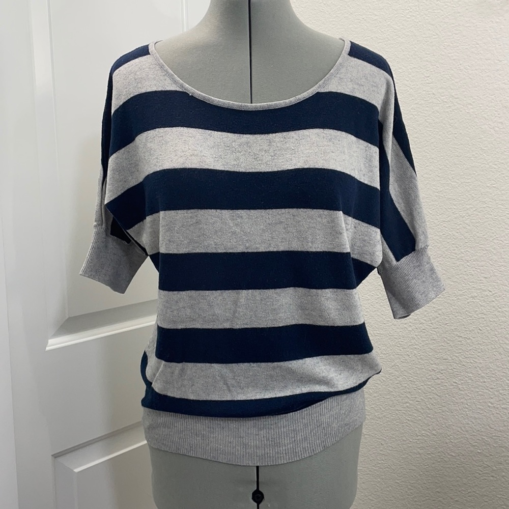 Forever21 Striped Batwing Sweater
